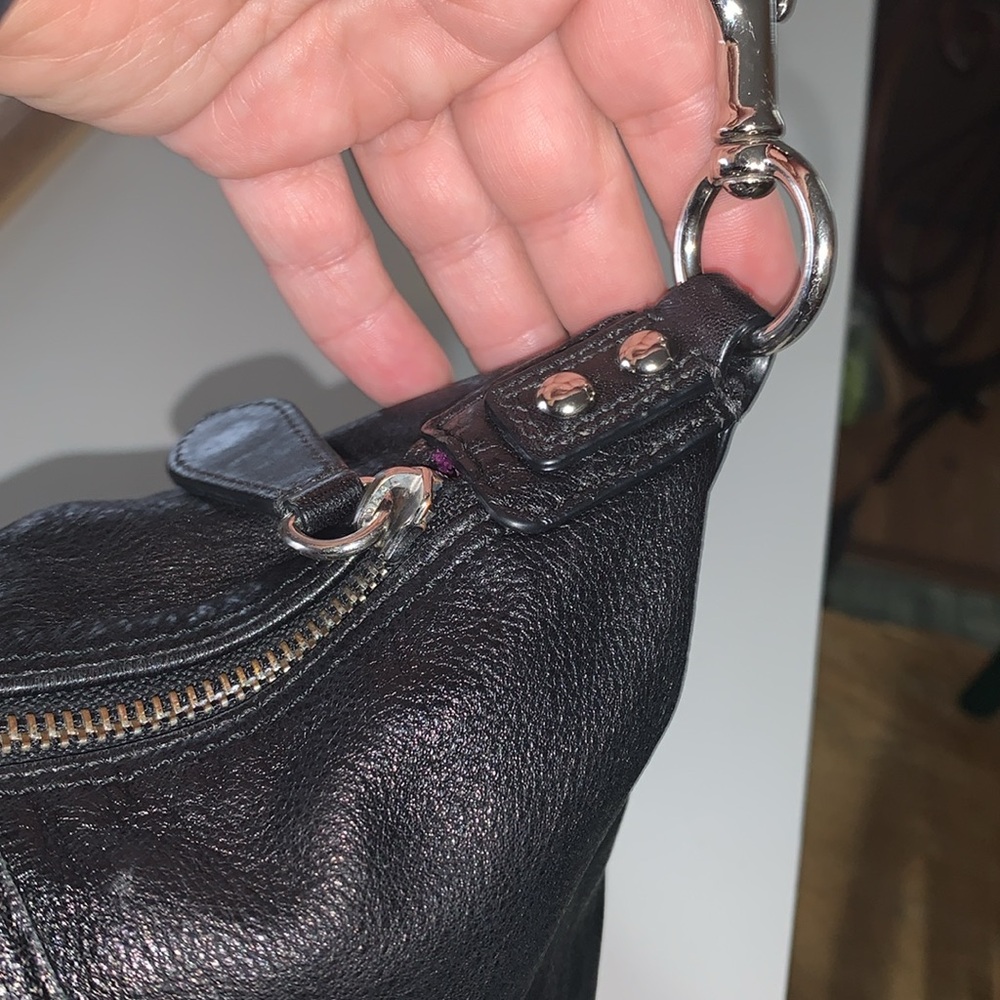 Coach Black Leather Satchel - Picture 11 of 16